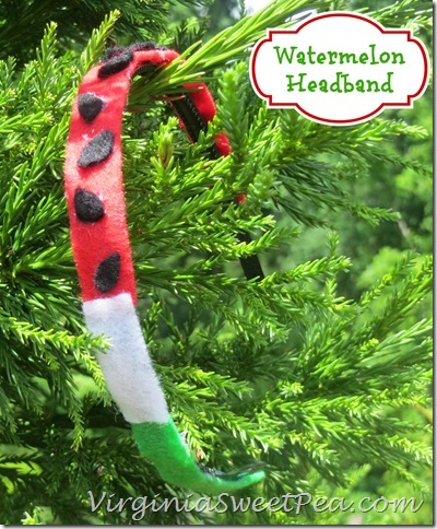 Watermelon Headband by virginiasweetpea.com