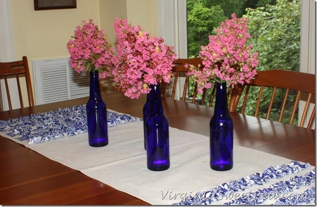 Beer Bottle Centerpiece