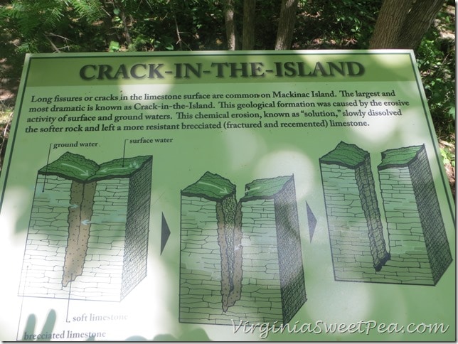 Crack in the Island Sign