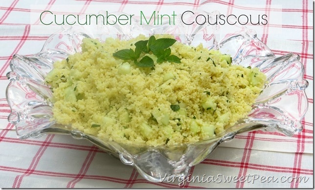 Cucumber Mint Couscous by Sweet Pea