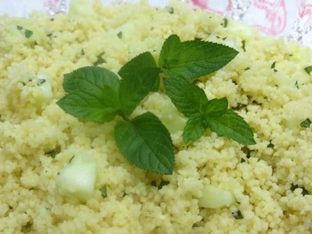 Cucumber Mint Couscous  ::  A Tasty Side Dish!