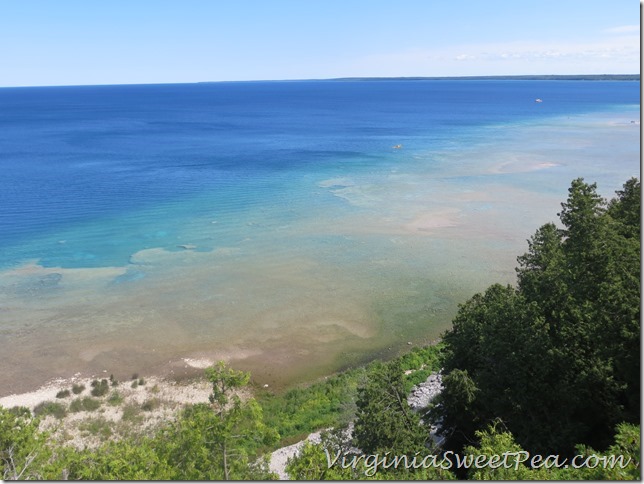 Lake Huron from Arch Rock Mackinac Island