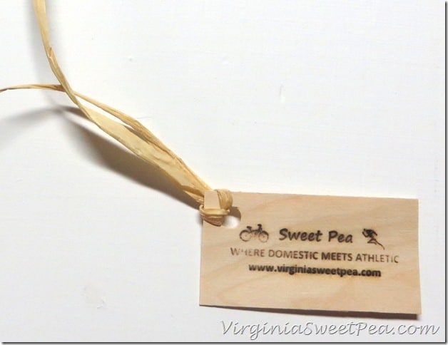 Sweet Pea Tag using Woodworker's Branding Iron