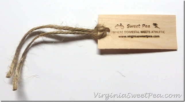 Sweet Pea Tag using Woodworker's Branding Iron