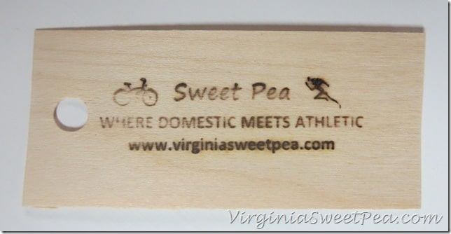 Sweet Pea Tag using Woodworker's Branding Iron