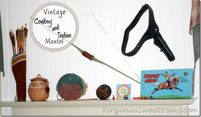 Vintage Coyboy and Indian Mantel by Sweet Pea