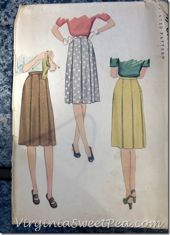 Vintage Skirt Sewing Pattern