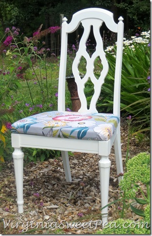 Yard Sale Chair Makeover by virginiasweetpea