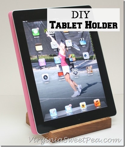 DIY Tablet Holder by virginiasweetpea.com