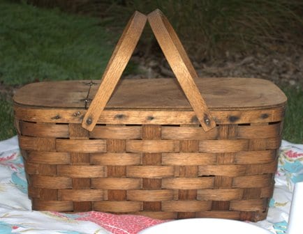 Trash to Treasure Picnic Basket