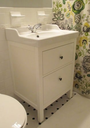 Bathroom Renovation Update :: How to Install an Ikea Hemnes Sink