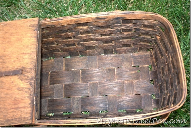 Trash to Treasure Picnic Basket by virginiasweetpea.com