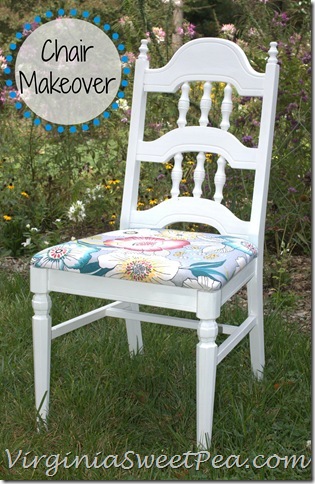 Chair Makeover by virginiasweetpea.com