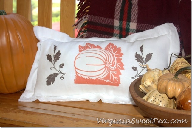 Flour Sack Fall Inspired Pillow