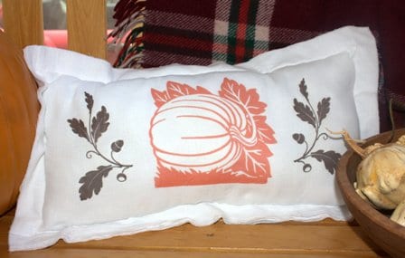 Flour Sack Fall Inspired Pillow