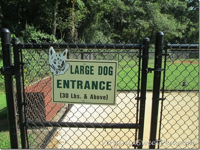 Lynchburg Dog Park - Large Dog Entrance