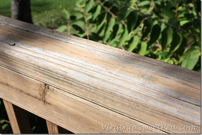 Stain worn off of wood