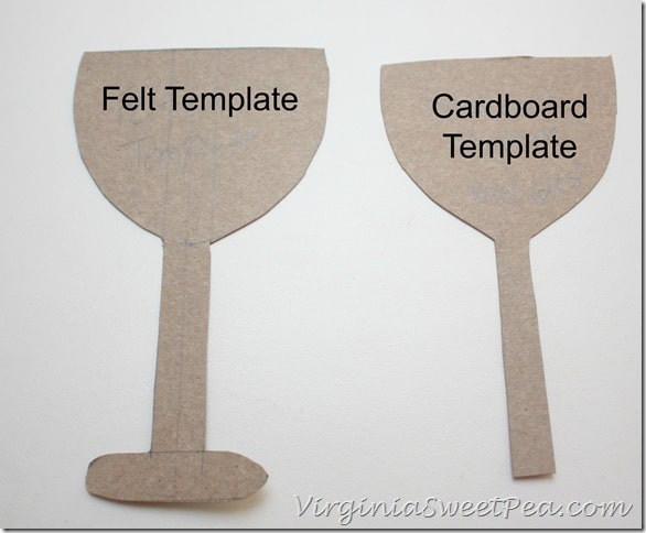 Wine Ornament Template