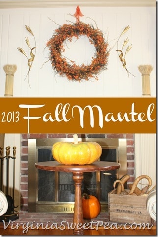 2013 Fall Mantel by virginiasweetpea.com