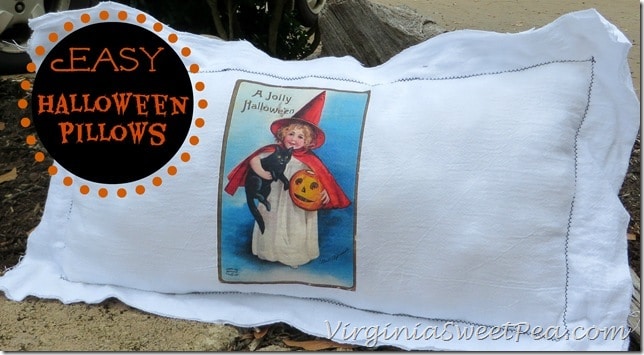 Easy Halloween Pillows by virginiasweetpea.com