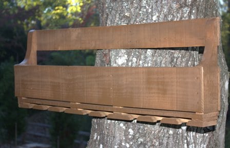 The Easy Way to Stain a Pallet Wine Rack