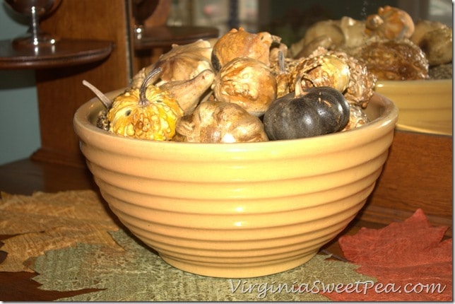 Gourds in Dining Room