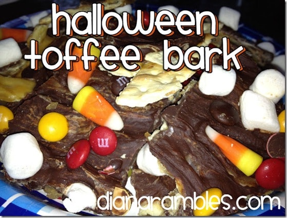 Halloween Toffee Bark