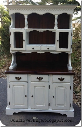 Painted White Hutch