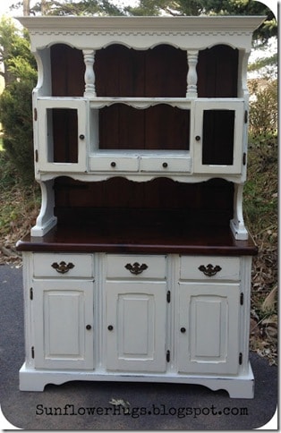 Painted White Hutch