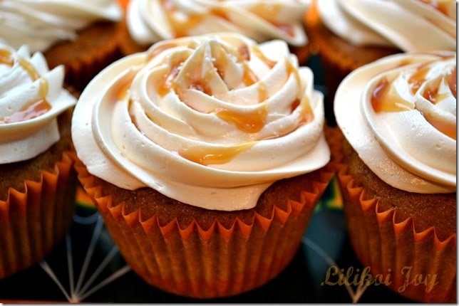 pumpkin cupcakes salted caramel frosting (9)