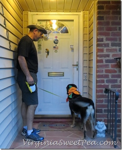 Sherman Skulina goes trickortreating at grampa's house