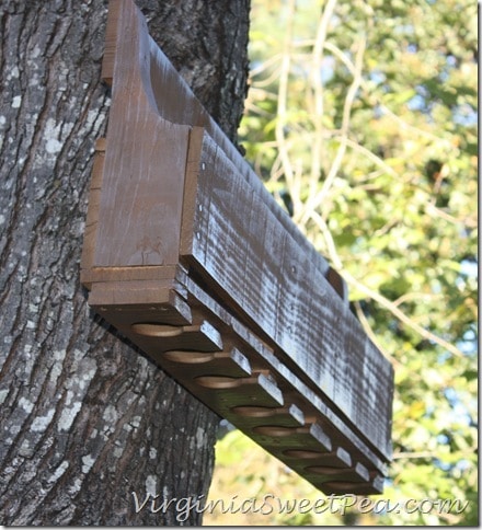 Stained Pallet Wine Rack1