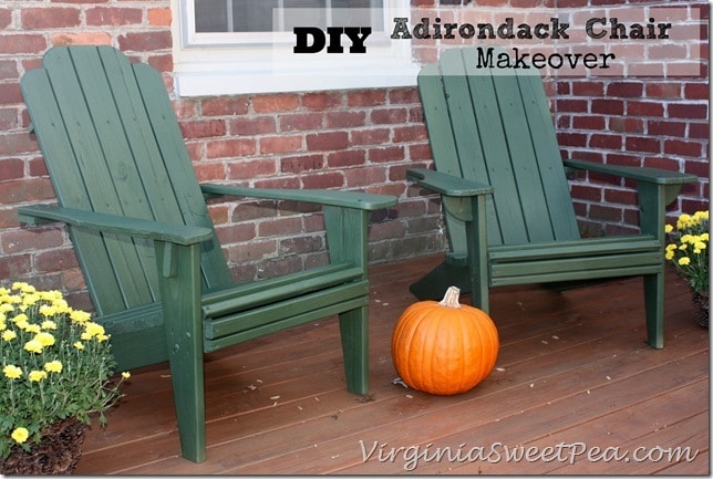 DIY Adirondack Chair Makeover by virginiasweetpea.com