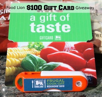 Food Lion $100 Gift Card Giveaway