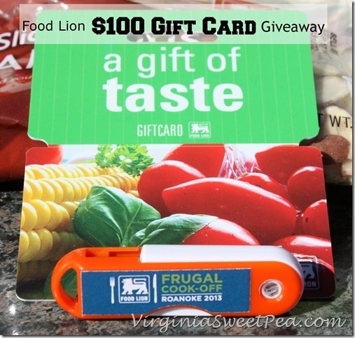 Food Lion $100 Gift Card Giveaway