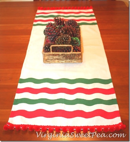 Frog Tape Striped Table Runner