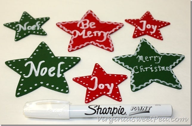 Painting Ornaments with Sharpie Paint