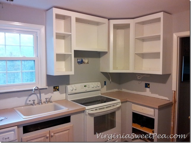 Wall Cabinets Installed