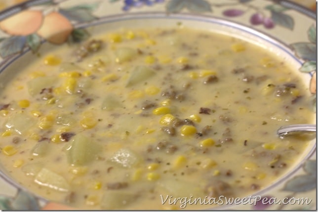 Corn Chowder with Sausage1