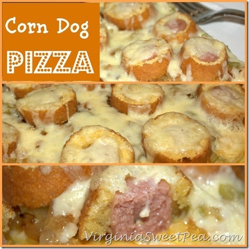 Corn Dog Pizza by virginiasweetpea.com#GetCorny #cbias