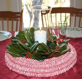 Peppermint Candy Twist Centerpiece