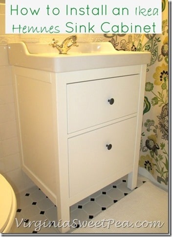 How-to-Install-an-Ikea-Hemnes-Sink-Cabinet by virginiasweetpea.com