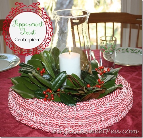 Peppermint Centerpiece by virginiasweetpea.com