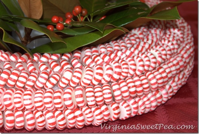 Peppermint Wreath Detail