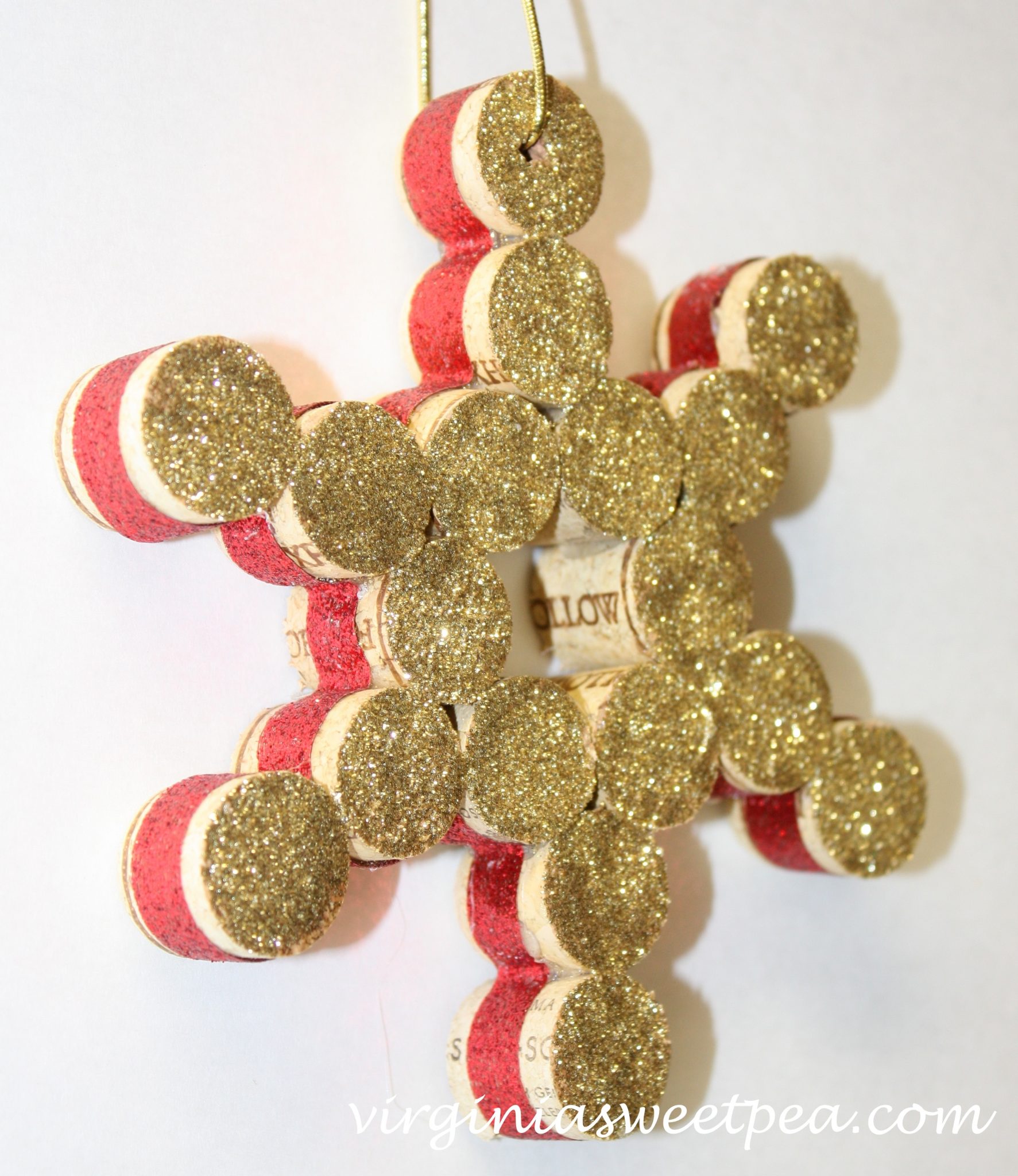 Wine Cork Ornament by Virginia Sweet Pea