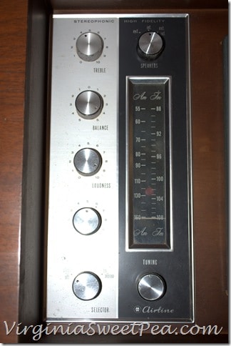 Airline Stereo Console Mid Century Stereo Console