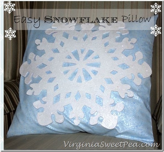 Easy Snowflake Pillows by Sweet Pea
