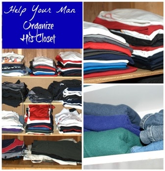 Help Your Man Organize His Closet