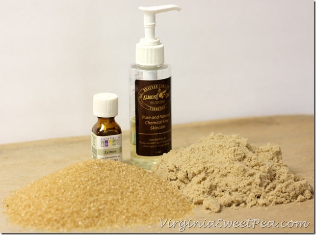 Ingredients for Brown Sugar Scrub by virginiasweetpea.com