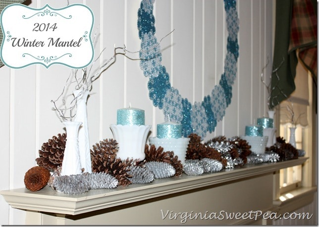 Winter Mantel by virginiasweetpea.com